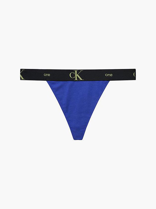 Calvin Klein USA CK One Womens Thong Blue 3172650-PK